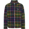 Image de Barbour - Polaire en sherpa au motif écossais - Tartan Fleece Zip Through Sweatshirt Classic Tartan - Taille L - Vert