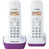 Image de Panasonic KX-TG1612FRF TÃ©lÃ©phone Duo sans fil DECT sans rÃ©pondeur Pourpre