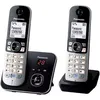 Image de Panasonic KX-TG6822GB TÃ©lÃ©phone DECT Identification de l'appelant Noir et Argent