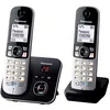Image de Panasonic KX-TG6822GB TÃ©lÃ©phone DECT Identification de l'appelant Noir et Argent