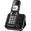 Image de Panasonic KX-TGD320 - TÃ©lÃ©phone sans fil - systÃ¨me de rÃ©pondeur avec ID d'appelant/appel en instance - DECT\GAP - (confÃ©rence) Ã  trois capacitÃ© d'appel - noir, argent