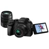 Image de Appareil photo SystÃ¨me sans miroir Appareil photo numÃ©rique - sans miroir - 16.0 MP - Quatre tiers - 4K / 30 pi/s - 3x zoom optique objectifs 14-42 mm et 45-150 mm - Wi-Fi - noir