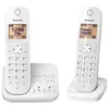 Image de Panasonic KX-TGC422FRW - TÃ©lÃ©phone sans fil - systÃ¨me de rÃ©pondeur avec ID d'appelant/appel en instance - DECTGAP - blanc + combinÃ© supplÃ©mentaire