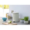 Image de Bac Ã  Compost Ã  PÃ©dale Acier Blanc 3L