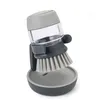 Image de JOSEPH JOSEPH - Brosse Ã  vaisselle avec rÃ©servoir Palm Scrub GRIS
