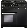 Image de Falcon Kitchener 90 - CuisiniÃ¨re (four Ã  deux Ã©tages) - pose libre - largeur : 90 cm - profondeur : 60 cm - hauteur : 92.5 cm - avec systÃ¨me auto-nettoyant - noir mat
