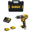 Image de Perceuse Ã  percussion 18V DEWALT + 2 batteries Li-Ion 2Ah + chargeur + coffret Tstak - DCD796D2