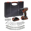 Image de Black & Decker BDC718AS2O Perceuse visseuse s fil 18V 2 accus accessoires 80pcs