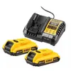 Image de Pack Ã©nergie DEWALT XR - 2 batteries 18V 2.0Ah + Chargeur universel 12V/18V - DCB1104D2-QW