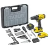 Image de Perceuse Visseuse - STANLEY FATMAX - SFMCW223B-XJ - 18V - 2 Batteries 2Ah - 100 Accessoires