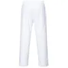 Image de Pantalon de cuisine taille Ã©lastiquÃ©e Portwest Blanc L
