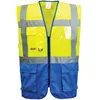 Image de Gilet fluo secouriste Haute VisibilitÃ© Portwest Executive Warsaw Jaune / Royal 3XL