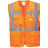Image de Gilet haute visibilitÃ© zippÃ© respirant Portwest Meshair AthÃ¨ne Orange S