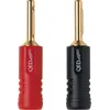 Image de QED Screwloc - Connecteur pour haut-parleur - prise banane prise - noir, rouge (pack de 10)