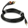Image de QED Connect Jack-Phono - Câble Mini-Jack 3,5 mm vers RCA de 0,75 m