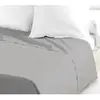 Image de Lovely Home Drap Plat 100% Coton 240x300 Cm Gris Clair