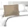 Image de Lovely Home Lot De 2 Taies D'oreillers 100% Coton 50x70 Cm - Beige