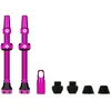 Image de Valves Pour Pneu Sans Chambre Ã Air - Paire De 2 - Alu - 60mm - Rose - Muc-Off