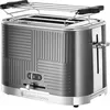 Image de Russell Hobbs Geo Steel 25250-56 - Grille-pain - 2 tranche - 2 Emplacements - gris mÃ©tallurgique avec des accents polis