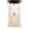 Image de Woodwick Bougie parfumée Thé Blanc & Jasmin avec mèche en bois 609,5 g