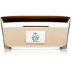 Image de Woodwick Bougie parfumée Miel Blanc avec mèche en bois (hearthwick) 453 g