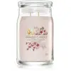 Image de Yankee Candle Bougie rose Cherry & Vanille Signature (cerise rose et vanille) - 567,0 g
