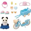Image de Sets Prets A Jouer La Fille Panda, Son VÃ©lo Et Sa Remorque