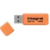 Image de Integral Neon - ClÃ© USB - 64 Go - USB 3.0 - orange
