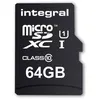 Image de Integral UltimaPro - Carte mÃ©moire flash (adaptateur microSDXC vers SD inclus(e)) - 64 Go - UHS Class 1 / Class10 - microSDXC UHS-I