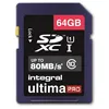 Image de Integral UltimaPro - Carte mÃ©moire flash - 64 Go - UHS Class 1 / Class10 - SDXC UHS-I