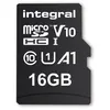 Image de Integral - Carte mÃ©moire flash (adaptateur microSDHC - SD inclus(e)) - 16 Go - A1 / Video Class V10 / UHS Class 1 / Class10 - microSDHC UHS-I