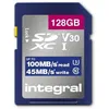 Image de Integral - Carte mÃ©moire flash - 128 Go - Video Class V30 / UHS-I U3 / Class10 - SDXC UHS-I