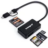 Image de Integral MultiCard Reader - Lecteur de carte - 4 en 1 (microSD, SD, CF, MS Duo, MS PRO Duo) - USB 3.2 Gen 1 / USB-C