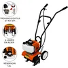 Image de Motoculteur Thermique Motobinette Moteur Essence Ã  2 Temps de 52cc Puissance 3CV 1,65kW 9000 tours /min - RÃ©servoir 1.2L - [Trousse Outils & Kit EPI GRATUITS] Cresuser DÃ©shernage Jardinage Sol Terre