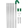 Image de Perche de Nettoyage Embout d'Aspiration pour GouttiÃ¨re Extensible 1.2m Ã  7.2m Â¿ 5.1cm Aluminium & Silicone - Durable - 6 Tubes 2 Embouts - Aspire Feuille & DÃ©bris Toiture, GouttiÃ¨re, Maison
