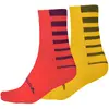 Image de Chaussettes rayées Endura Coolmax® (x2) S/M