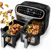 Image de Duronic AF24 friteuse Double 10 L Autonome 2400 W Friteuse d'air chaud Noir