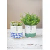 Image de Cache Pot De Fleurs En CÃ©ramique Visages 2 PiÃ¨ces