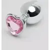 Image de Plug Anal Bijou Coeur Secret Shine Rose M