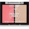 Image de Revuele Duo blush et surligneur couleur Peachy Vibes 8 g