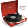 Image de Platine vinyle VICTROLA RE-SPIN Eco Concue Rouge