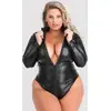 Image de Body Manches Longues Wetlook Fierce Noir GT
