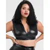 Image de Crop top Fierce wetlook noir GT