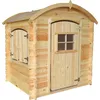 Image de Maison En Bois Pour Enfants SÃ©ns Plancher- Maison De Jeux Pour L'extÃ©rieur 112x146xh145cm/1.1m2 - Maison Jardin Enfant Exterieur Bois - Maison D'Ã©tÃ© ExtÃ©rieure Timbela M505-1
