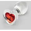 Image de Plug Anal Medium Coeur en Verre Sensual Glass