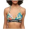 Image de Maillots de bain Superdry  Haut de bikini triangle  Logo Bleu P31092760