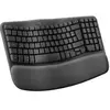 Image de Wave Keys clavier ergonomique sans fil, repose-poignets rembourre, frappe naturelle et confortable, Easy-Switch, Bluetooth, recepteur Logi Bolt, multi-SE, Windows/Mac en occasion ou reconditionné
