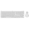Image de Logitech Signature Slim Combo MK950 - Ensemble clavier et souris - 100% - full size - sans fil - Bluetooth 5.1 LE - AZERTY - Français - blanc cassé
