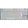 Image de Logitech G915 X - Clavier - LIGHTSPEED - TKL - backlit - sans fil - Bluetooth 5.0, 2.4 GHz, USB - AZERTY - Français - commutateur : GL Tactile - blanc