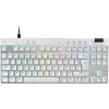 Image de Logitech PRO X RAPID - Clavier - TKL - backlit - USB - AZERTY - Français - commutateur : Linear - blanc